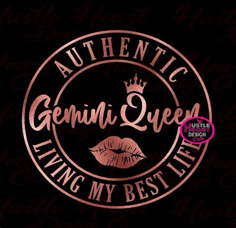 Authentic Gemini Svg Gemini Queen Svg Gemini Birthday Svg Etsy Canada