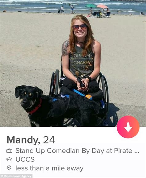 Kansas Amputee Makes Fun Of Her Disability On Tinder Daily Mail Online