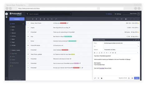 We are open source and protected by swiss privacy law. ProtonMail : nouvelle version web en bêta et app iOS open ...