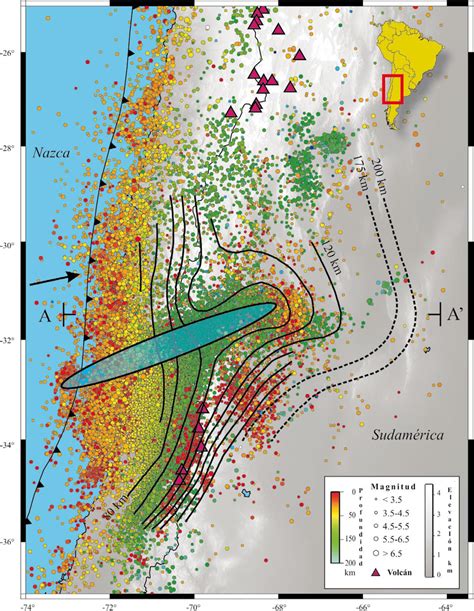 Mapa de la sismicidad del NEIC USGS de los últimos años y volcanismo Download Scientific