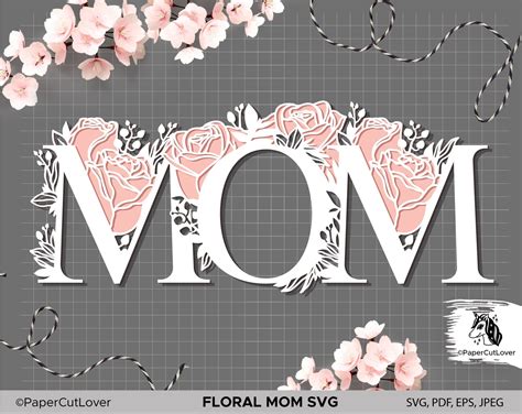 Mama Floral Svg Floral Mom Svg Mothers Day Svg Mom With - Etsy