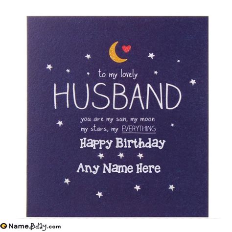 Online Birthday Greeting Cards For Husband With Name