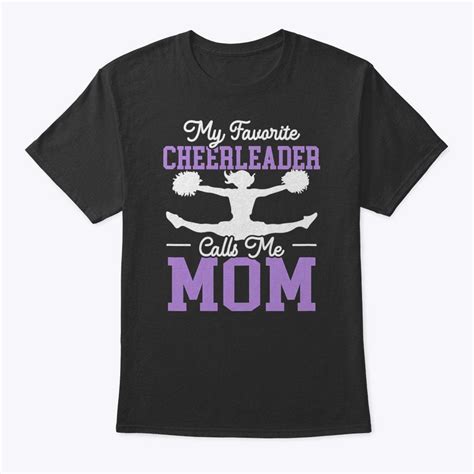 Womens My Favorite Cheerleader Calls Me Mom Cheerleading Cheering T Shirt