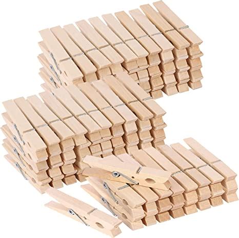 Amazon Com Pcs Clothes Pins Wooden Clothespins Inch Heavy Duty Wood Clips For Hanging