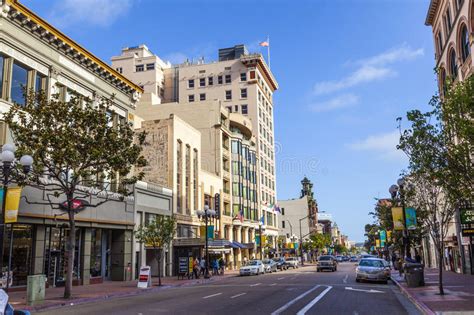 Gaslamp Quarter San Diego California Editorial Stock Photo Image Of