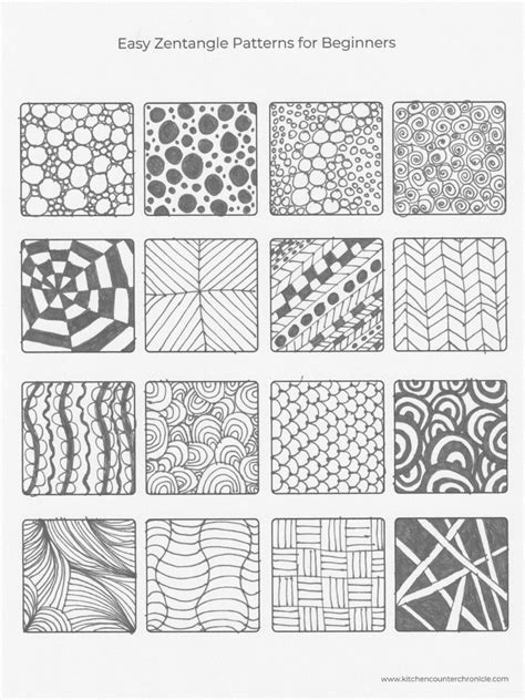 Easy Zentangles Patterns