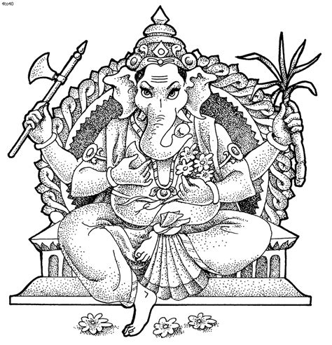 Color in this picture of ganesha and others with our library of online coloring pages. Ganesha coloring pages to download and print for free