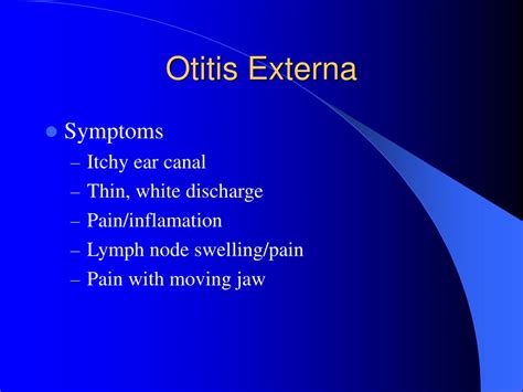 Ppt Otitis Externa And Diving Powerpoint Presentation Free Download