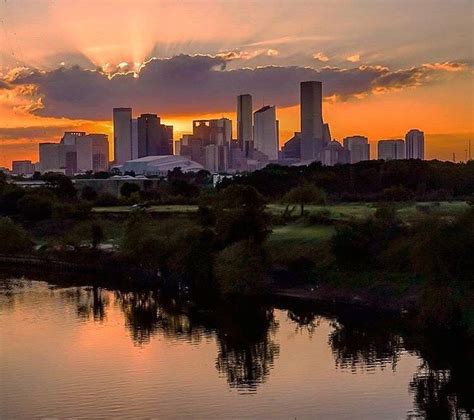 Sunset Over Houston Photographybypanic Houston New York Skyline