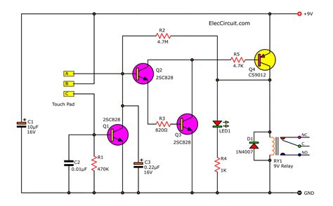 Simple Touch Switch Using Transistor