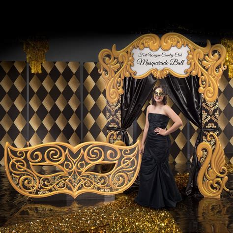 Black And Gold Masquerade Quick Kit In 2021 Masquerade Party Themes
