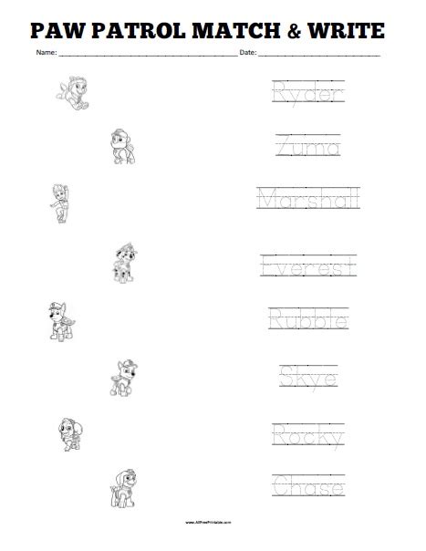 Paw Patrol Printable Activities Printable Word Searches Images And