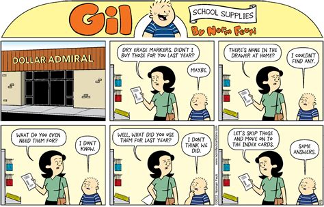 Gil 821 “school Supplies” Norm Feuti Cartoons
