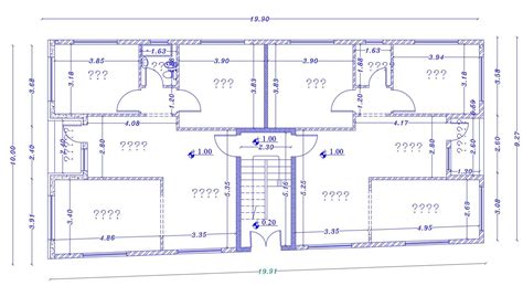 2 Bhk Apartment Cluster Layout Plan Dwg File Cadbull