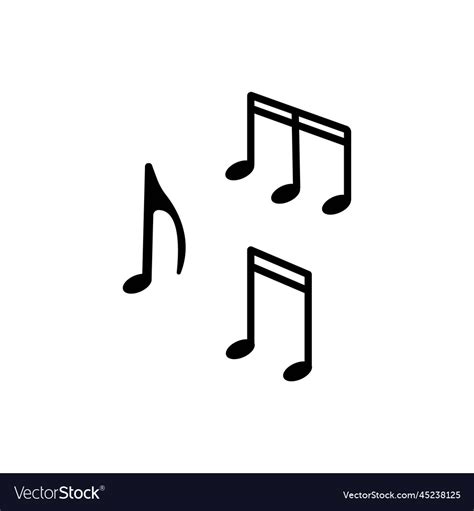 Tone Music Icon Design Note In Trendy Royalty Free Vector