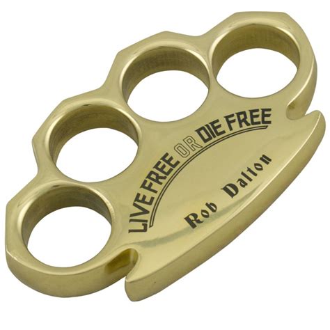 Dalton Global Antique Brass Live Free Or Die Free Knuckle Buckle