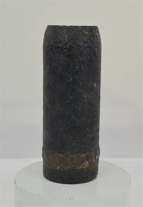 Ww1 British 18 Pounder Shrapnel Shell Case Used By The British Qf 18