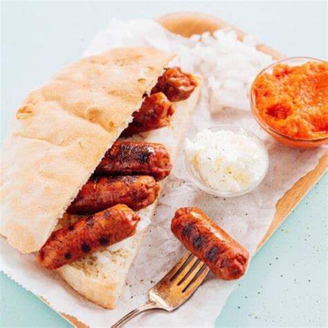 Vegetarian Cevapcici Croatian Cevapi Sandwich Recipe