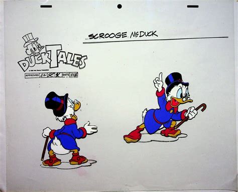 Ducktales Animation Production Studio Scrooge Mcduck Hand Painted Model