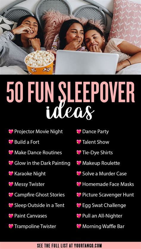 50 Fun Sleepover Ideas Youll Enjoy No Matter Your Age Fun Sleepover