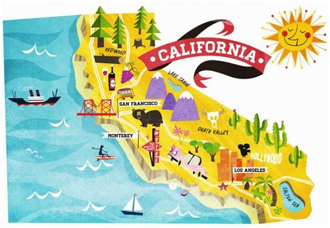 Southern California Attractions Map Klipy California Things To Do