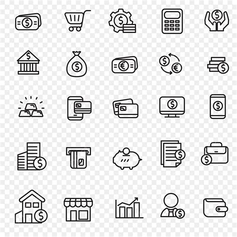 Linear Style Vector Png Images Linear Style Of Money And Finance