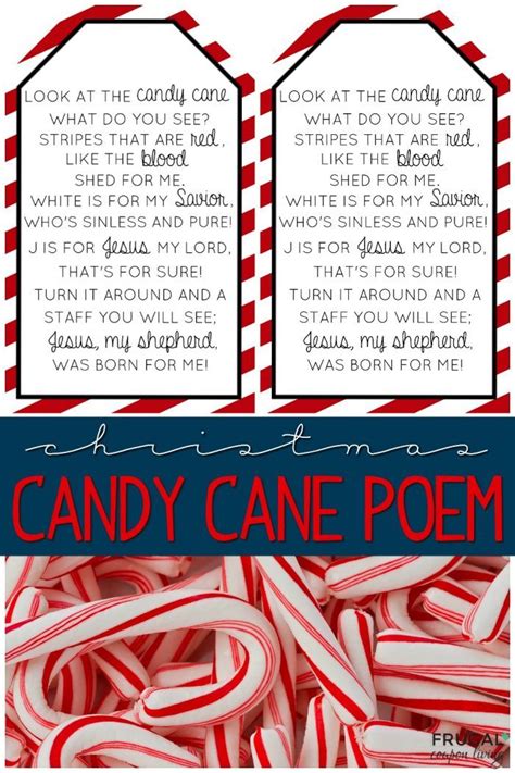 Meaning Of The Candy Cane Printable