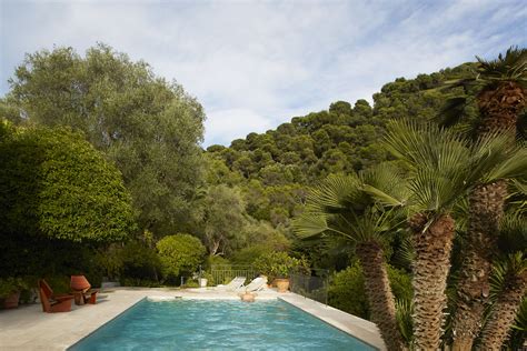 Villa Swimming Pool Cannes Surrounded By Olive Grove And Palms Cannes