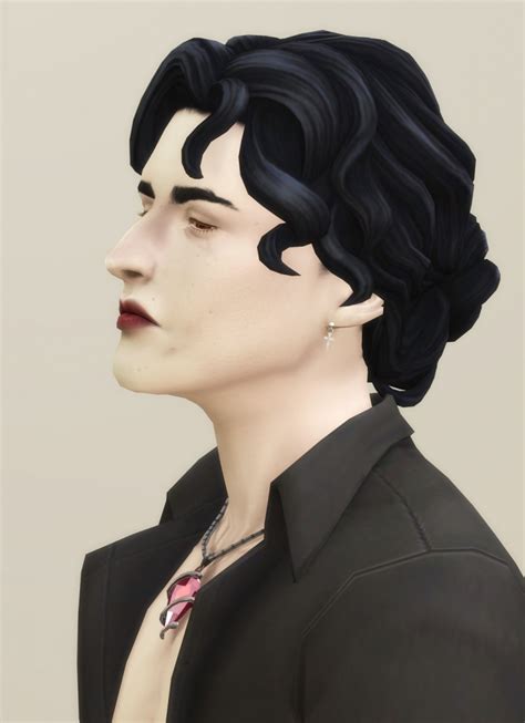Sims 4 Long Curly Hair Male