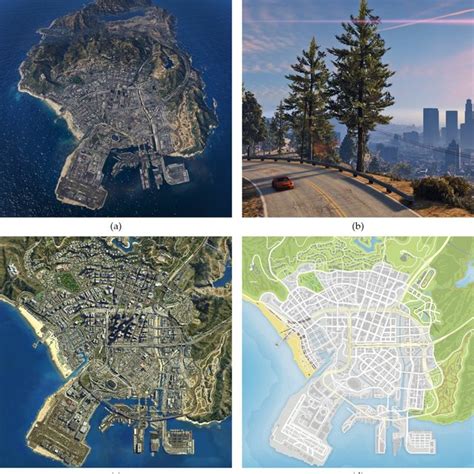 An Official Map Of The Video Game Grand Theft Auto V Gta V The City