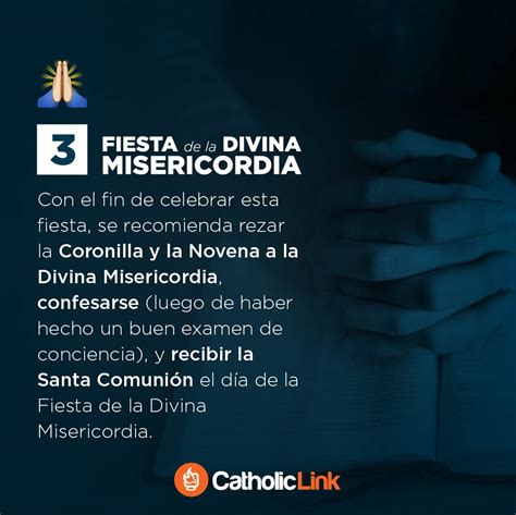 Infografía 4 puntos claves sobre la Divina Misericordia Catholic Link