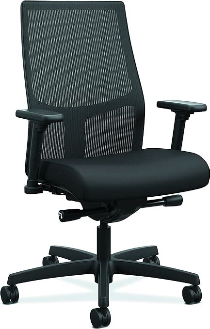 Hon Ignition 20 Mid Back Black Mesh Computer Chair For Office Desk