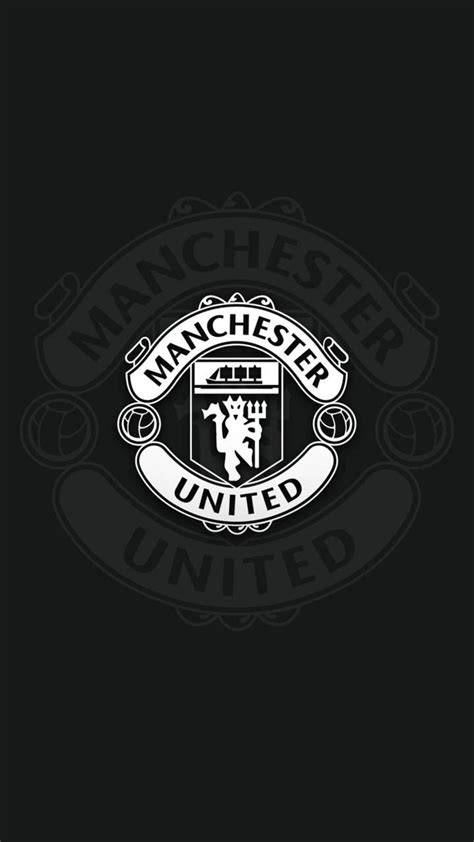 Man Utd Logo Black And White