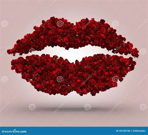 Red Roses Kiss Stock Illustration Image Of Girlfriend 39140740