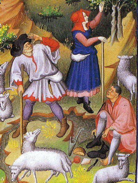 1430shepherds More Cloth Wraps Instead Of Purses Medieval Life