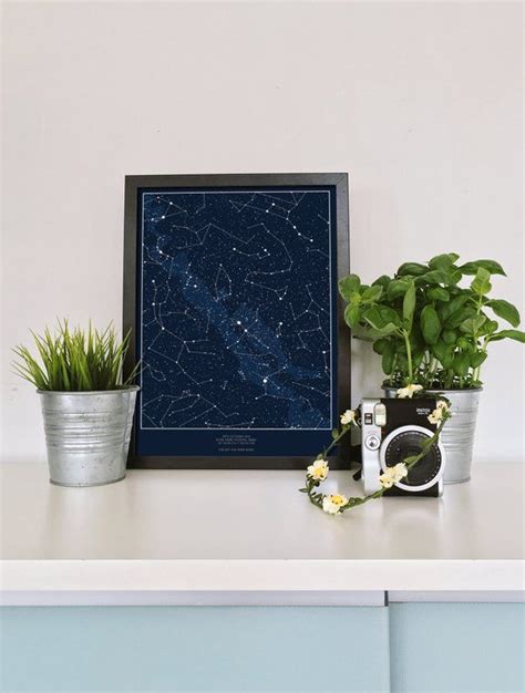 Star Map Print Night Sky Print Constellation Art Etsy Star Map