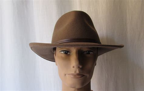 Hat Lite Felt Country Gentleman Brown Safari Outback Wool Crushable