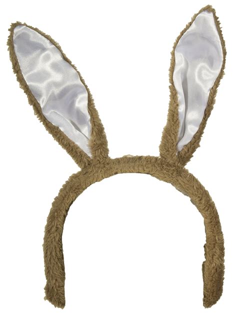 Easter Accessory Light Brown Posable Bunny Rabbit Ears Headband