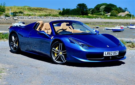 Once again since 6th gear own and operate a full fleet of ferrari's so a ferrari experience day for someone you know with a passion for this great italian manufacturer will make you very popular indeed! Used 2012 Blue Ferrari 458 Spider for sale | PistonHeads