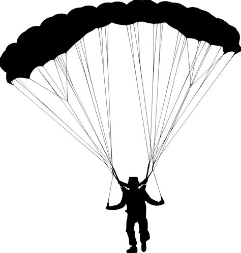 8 Parachute Skydiver Silhouette Png Transparent