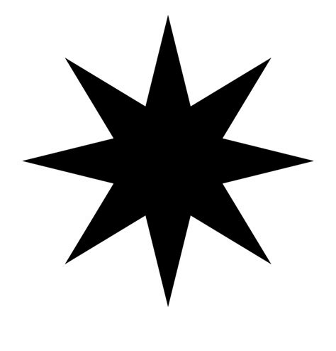 Black Star Clip Art Black Star Png Download 594595 Free