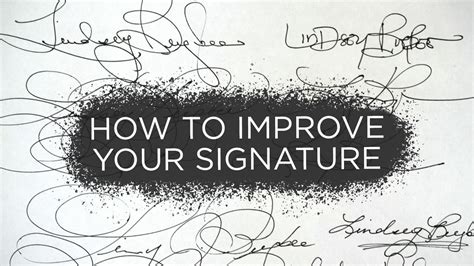 How To Improve Your Signature Youtube