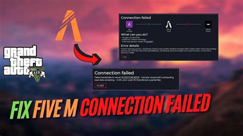 How To Fix Fivem Connection Error Failed Time Out Fivem Crashing