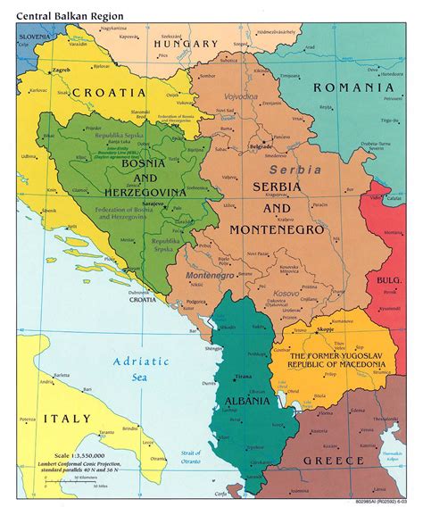 Maps Of Balkans Detailed Political Relief Road And