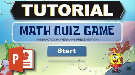 How To Make Math Quiz Game Interactive Powerpoint Presentation