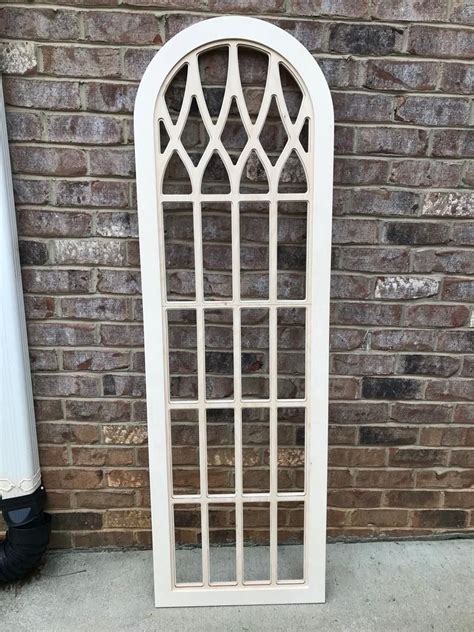 Tall Arched Window Frame Wooden Heirloom Arch Window Etsy Arched