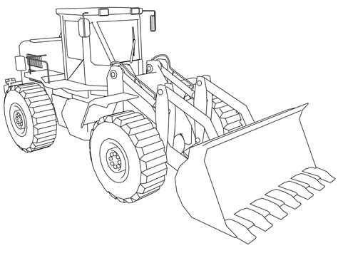 Front End Loader Coloring Page At Free Printable