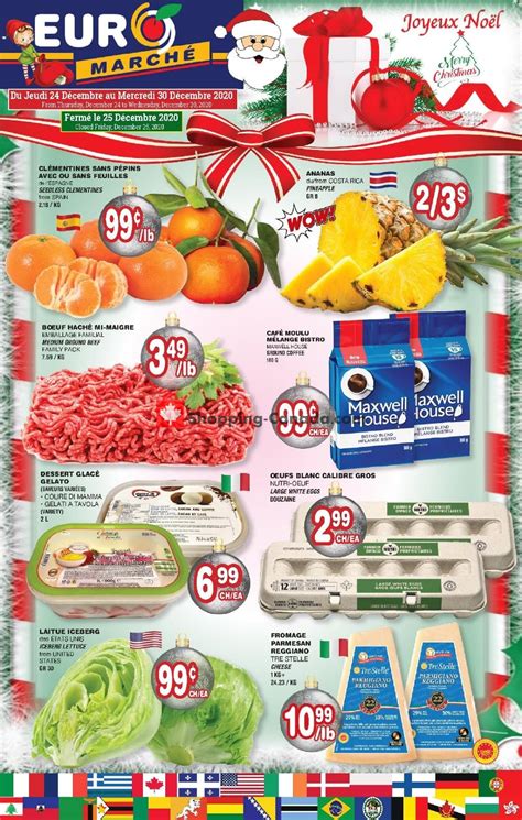 In its purest form, the winners of each of the 16 groups across the. Euro Marché Canada, flyer - (Merry Christmas Joyeux noel): December 24 - December 30, 2020 ...