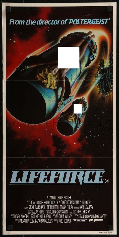 8f0318 lifeforce aust daybill 1985 tobe hooper directed sexy space vampires