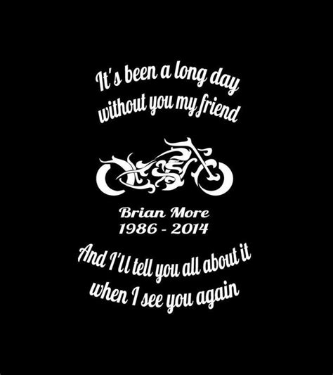 Its Been A Long Day Motorcycle In Loving Memory Window Decal Sticker